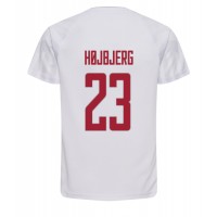 Danmark Pierre-Emile Hojbjerg #23 Fotballklær Bortedrakt VM 2022 Kortermet
